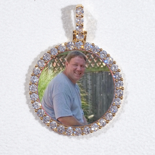 3D CIRCLE CUSTOM PICTURE PENDANT SMALL SIZE