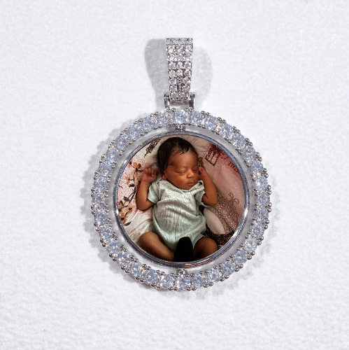 3D Spinning 2-Faced Custom Picture Pendant