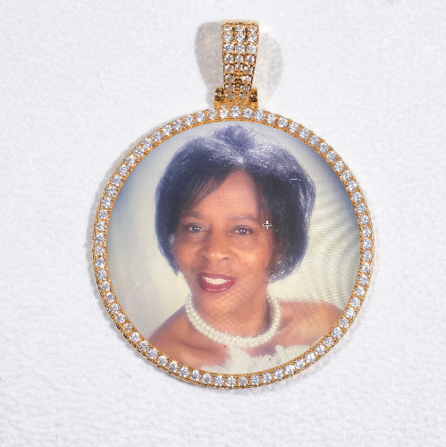 MEDIUM 3D CIRCLE CUSTOM PICTURE PENDANT