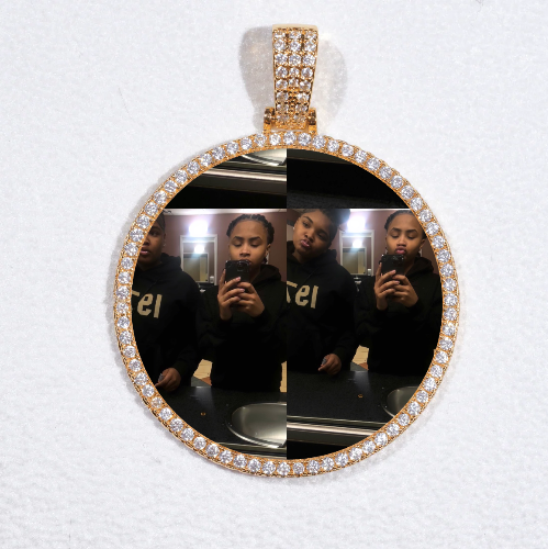 MEDIUM 3D CIRCLE CUSTOM PICTURE PENDANT