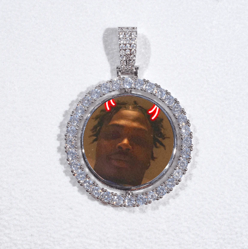 3D Spinning 2-Faced Custom Picture Pendant