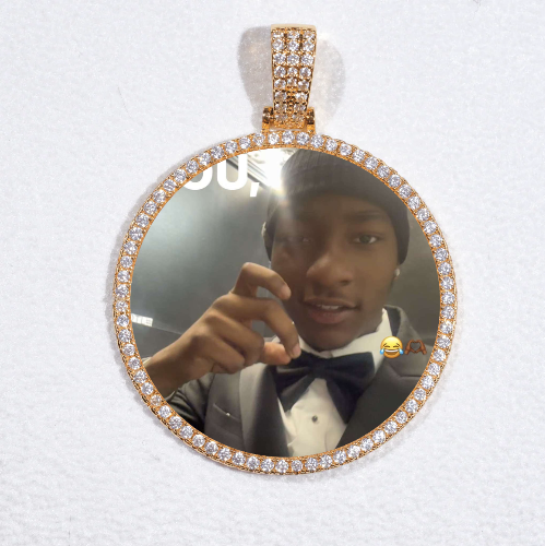 MEDIUM 3D CIRCLE CUSTOM PICTURE PENDANT