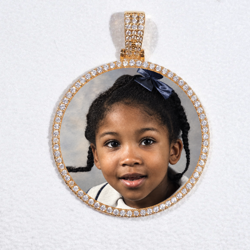 MEDIUM 3D CIRCLE CUSTOM PICTURE PENDANT