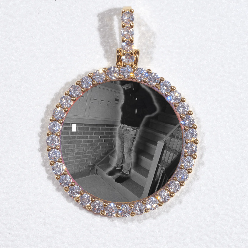 3D CIRCLE CUSTOM PICTURE PENDANT SMALL SIZE