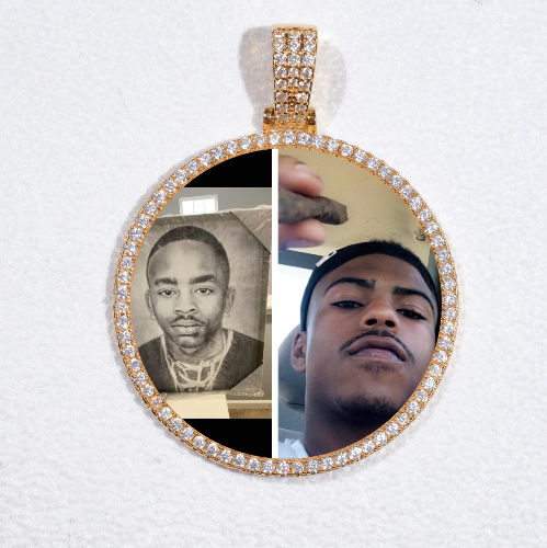 MEDIUM 3D CIRCLE CUSTOM PICTURE PENDANT