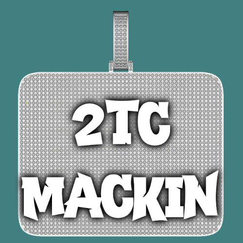 CUSTOM LETTER NECKLACE 3D BIG SQUARE