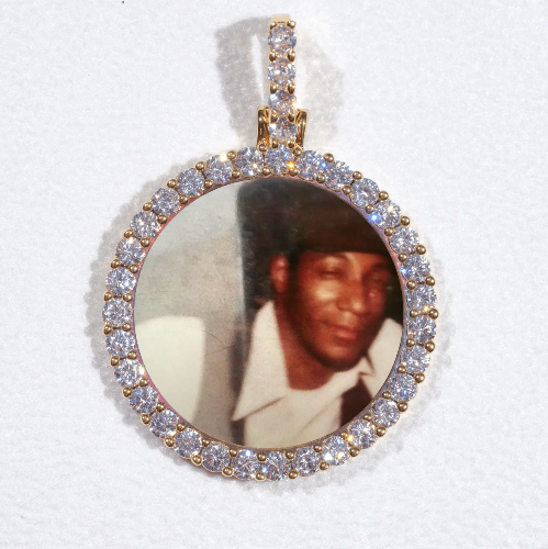 3D CIRCLE CUSTOM PICTURE PENDANT SMALL SIZE
