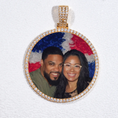 MEDIUM 3D CIRCLE CUSTOM PICTURE PENDANT