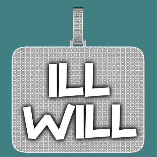 CUSTOM LETTER NECKLACE 3D BIG SQUARE