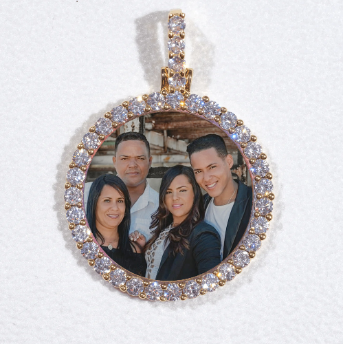 3D CIRCLE CUSTOM PICTURE PENDANT SMALL SIZE