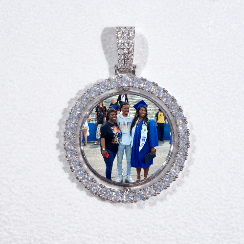 3D Spinning 2-Faced Custom Picture Pendant