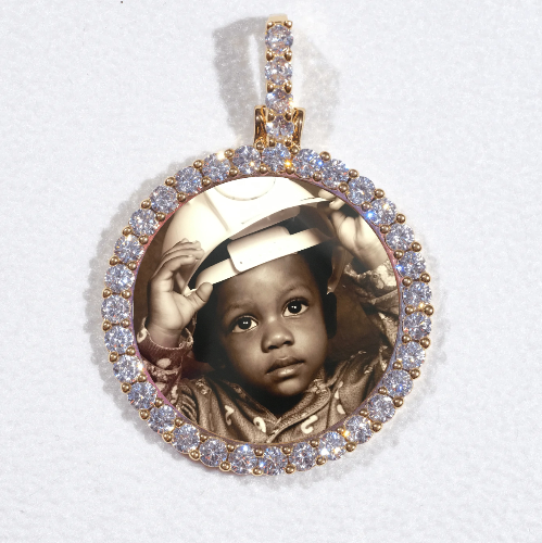 3D CIRCLE CUSTOM PICTURE PENDANT SMALL SIZE