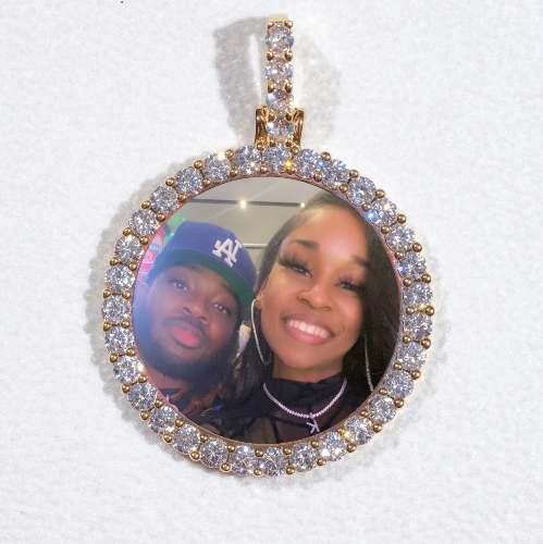 3D CIRCLE CUSTOM PICTURE PENDANT SMALL SIZE