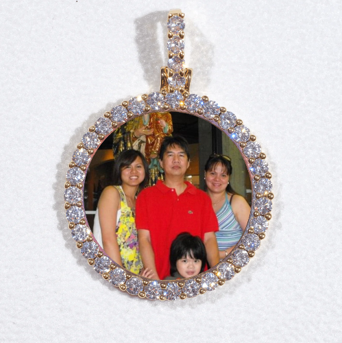 3D CIRCLE CUSTOM PICTURE PENDANT SMALL SIZE