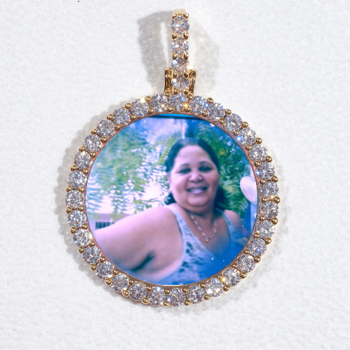 3D CIRCLE CUSTOM PICTURE PENDANT SMALL SIZE