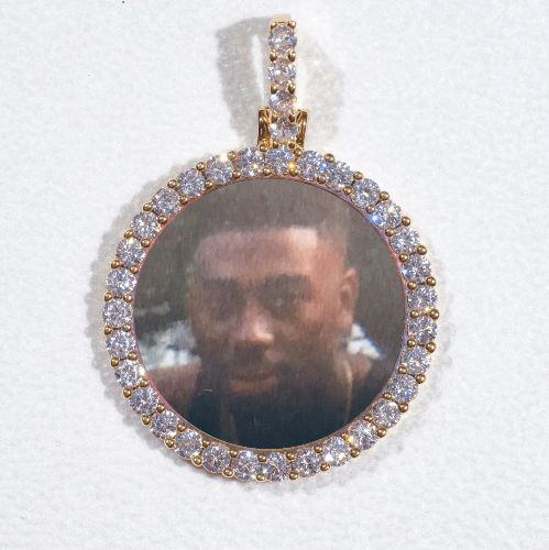 3D CIRCLE CUSTOM PICTURE PENDANT SMALL SIZE