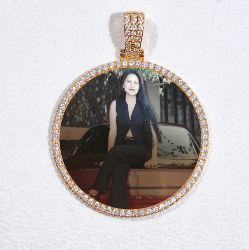 MEDIUM 3D CIRCLE CUSTOM PICTURE PENDANT
