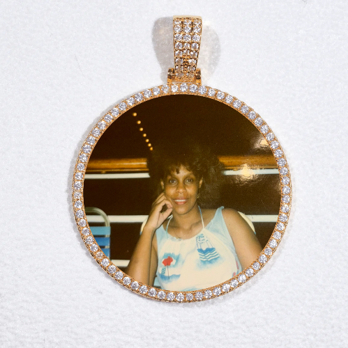 MEDIUM 3D CIRCLE CUSTOM PICTURE PENDANT