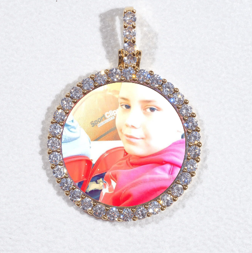 3D CIRCLE CUSTOM PICTURE PENDANT SMALL SIZE