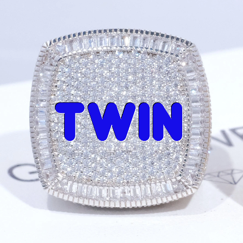 CUSTOM LETTER 3D ICED RING