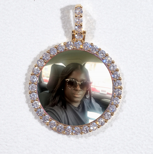 3D CIRCLE CUSTOM PICTURE PENDANT SMALL SIZE