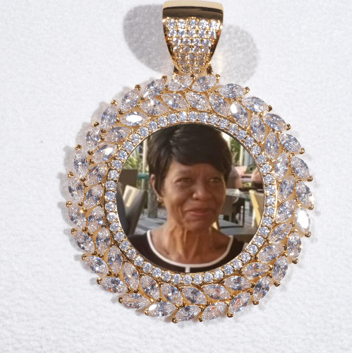Large 3D Wheat Ear Custom Picture Pendant