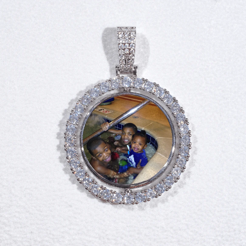 3D Spinning 2-Faced Custom Picture Pendant