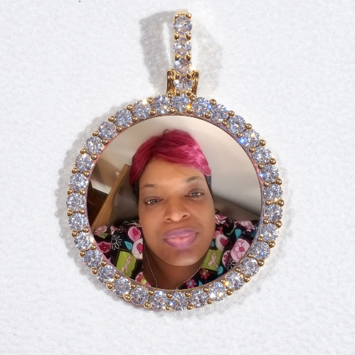 3D CIRCLE CUSTOM PICTURE PENDANT SMALL SIZE