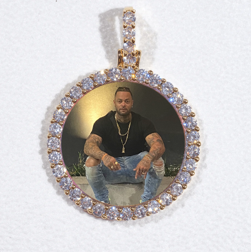 3D CIRCLE CUSTOM PICTURE PENDANT SMALL SIZE