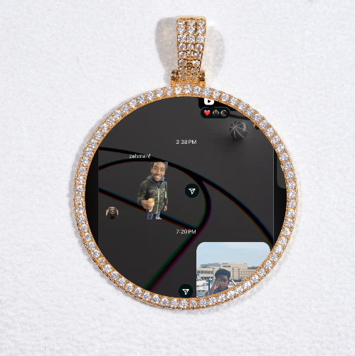 MEDIUM 3D CIRCLE CUSTOM PICTURE PENDANT