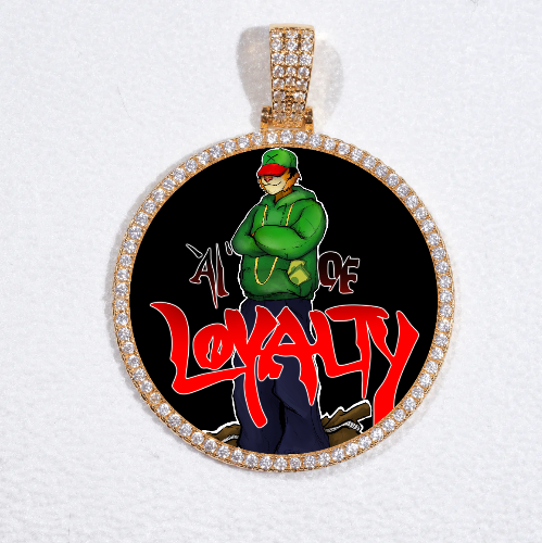 MEDIUM 3D CIRCLE CUSTOM PICTURE PENDANT