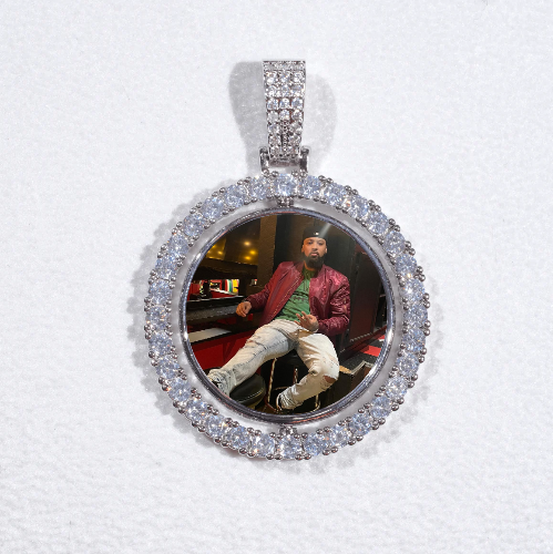 3D Spinning 2-Faced Custom Picture Pendant
