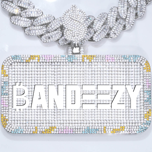 CUSTOM LETTER NECKLACE 3D COLORFUL SQUARE