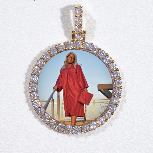 3D CIRCLE CUSTOM PICTURE PENDANT SMALL SIZE
