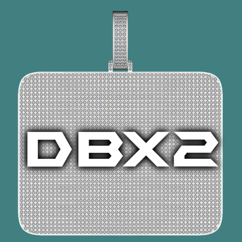 CUSTOM LETTER NECKLACE 3D BIG SQUARE