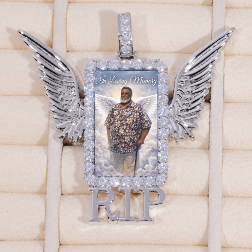 RIP WING 3D CUSTOM PICTURE PENDANT