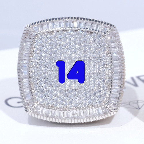 CUSTOM LETTER 3D ICED RING