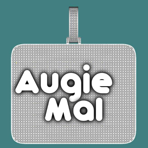 CUSTOM LETTER NECKLACE 3D BIG SQUARE