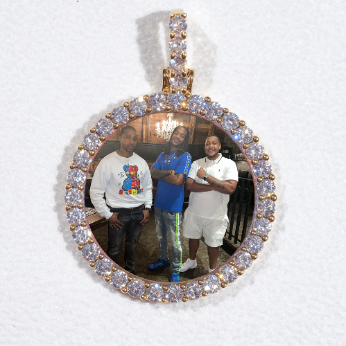 3D CIRCLE CUSTOM PICTURE PENDANT SMALL SIZE