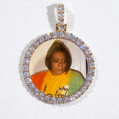 3D CIRCLE CUSTOM PICTURE PENDANT SMALL SIZE
