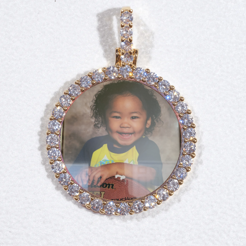 3D CIRCLE CUSTOM PICTURE PENDANT SMALL SIZE