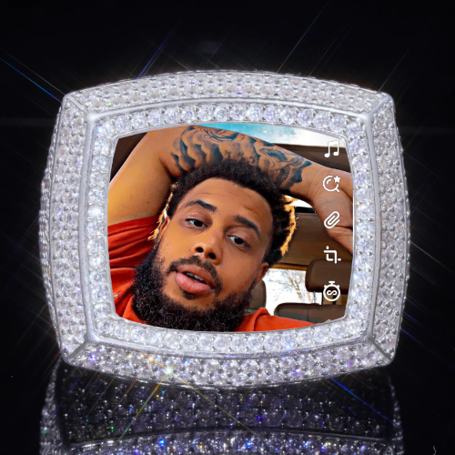 3D CUSTOM PICTURE ICED RING