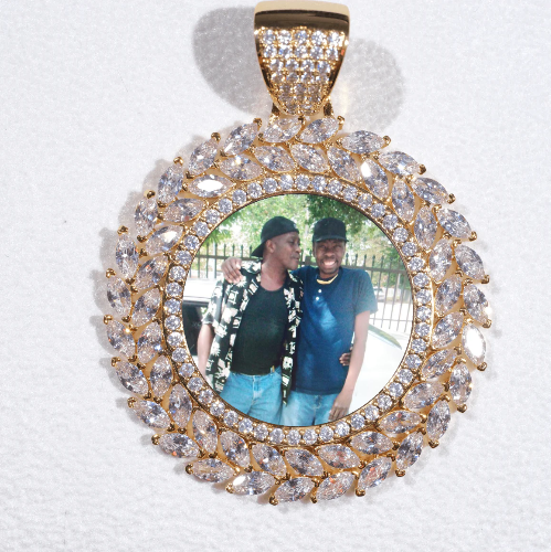 Large 3D Wheat Ear Custom Picture Pendant