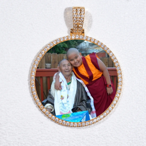 MEDIUM 3D CIRCLE CUSTOM PICTURE PENDANT