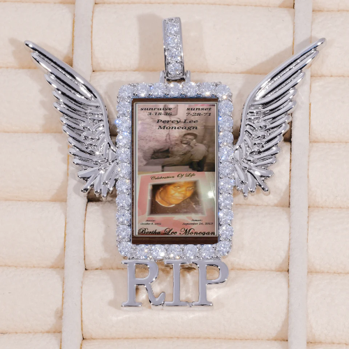 RIP WING 3D CUSTOM PICTURE PENDANT