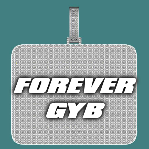CUSTOM LETTER NECKLACE 3D BIG SQUARE