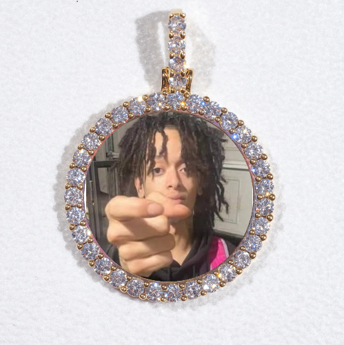 3D CIRCLE CUSTOM PICTURE PENDANT SMALL SIZE