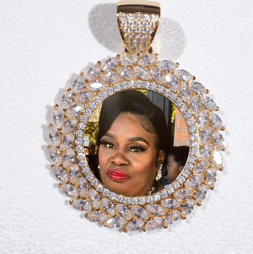 Large 3D Wheat Ear Custom Picture Pendant