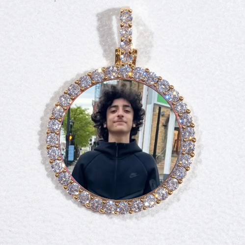 3D CIRCLE CUSTOM PICTURE PENDANT SMALL SIZE