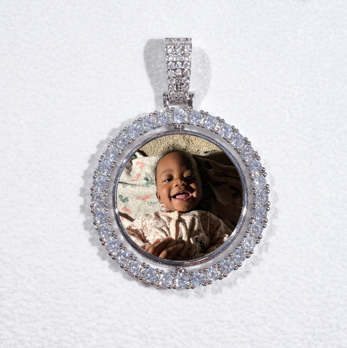 3D Spinning 2-Faced Custom Picture Pendant